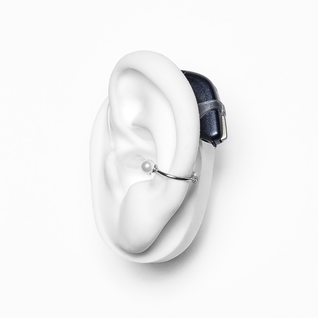 Diamond & Pearl - Safety Ring | DEAFMETAL® Hearing Jewelry