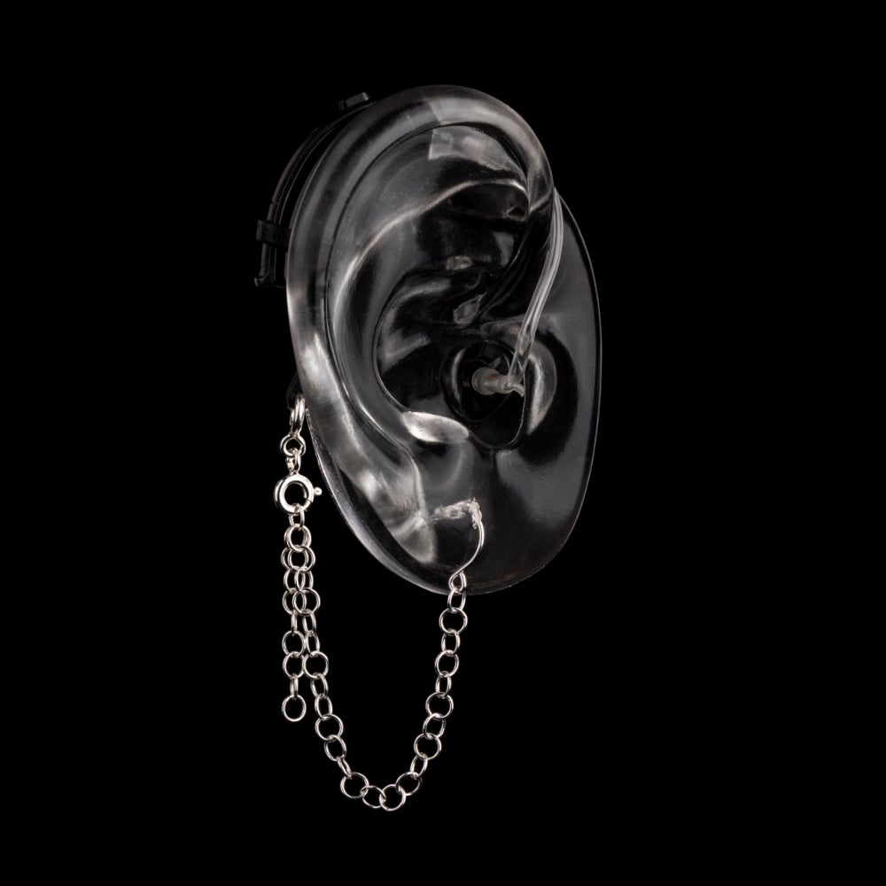 Adjustable Safety Chain - Hearing Aid Jewelry | DEAFMETAL® Hearing Jewelry