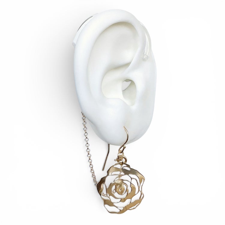 Queen of Flowers Gold - Hearing Aid Jewelry
