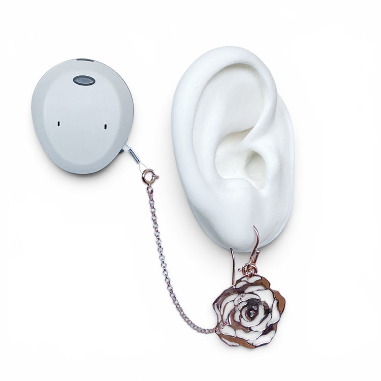 Queen of Flowers Rose - Hearing Aid Jewelry